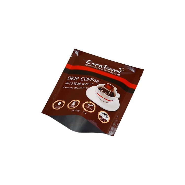 Small Size Drip Coffee Packaging Three Side Seal Pouches