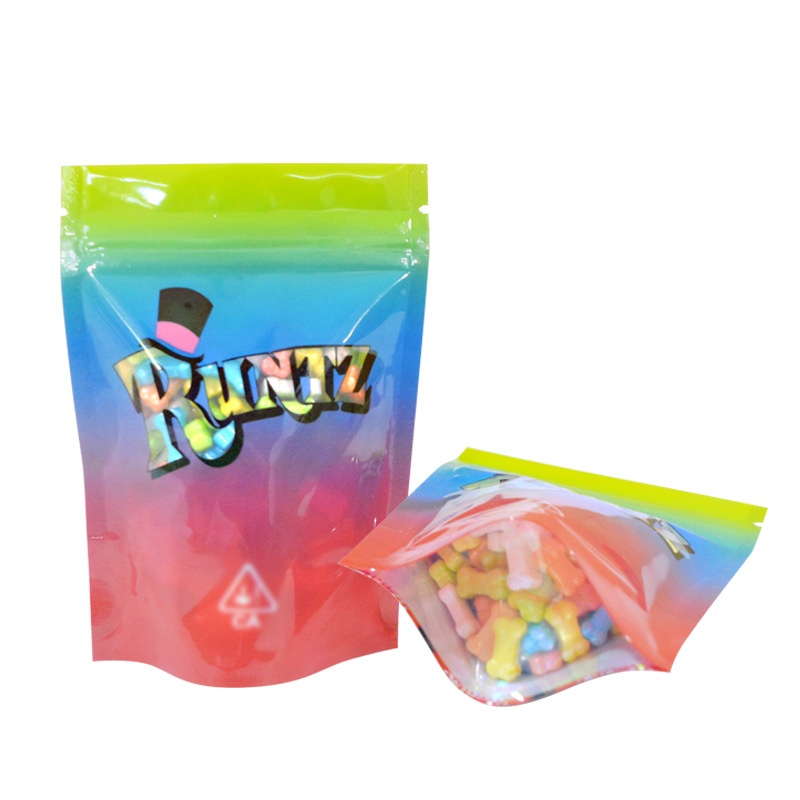 Holographic Laser Film Rainbow Color Custom Printing Bags