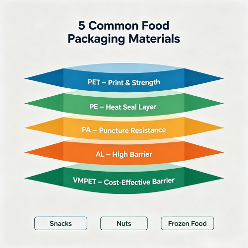 How to Choose Food Packaging Materials: 5 Common Types for Food Manufacturers