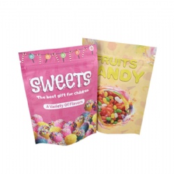 Digital Printing Ziplock Stand Up Pouch for Candy Cake Sweets
