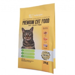 Custom Food Grade Packaging Bag Cat Food Quad Seal Pouch