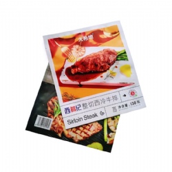 Custom Printed Frozen Food Flat Pouch Side Gusset Bag