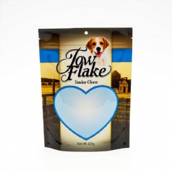 Customized Mylar Zipper Bag Stand Up Resealable Pouch for Pet Treats