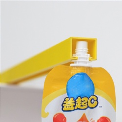 Customized Printing Stand up Spout Pouch with Guide Rail for Pouches Running in Filling Machine