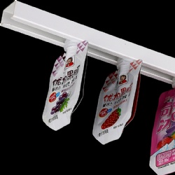 Customized Printing Stand up Spout Pouch with Guide Rail for Pouches Running in Filling Machine